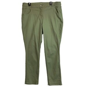 Gina Benotti Olive‎ Green Slim Leg Pants Viscose Blend Casual Size 48